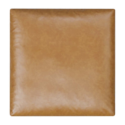 Nikora Down Filled Overstuffed Vegan Leather Ottoman