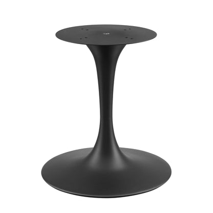 Tulip Style 78" Black Oval Artificial Marble Dining Table
