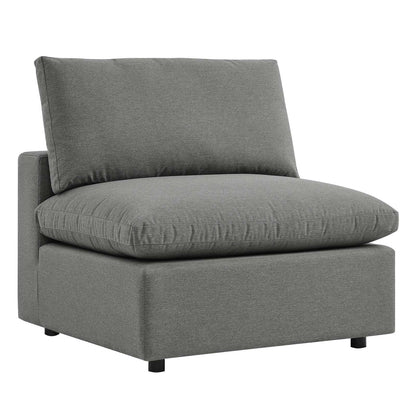 Nikora Overstuffed Outdoor Patio Armless Chair
