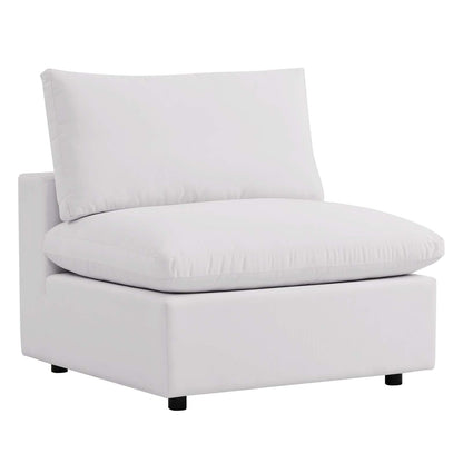 Nikora Overstuffed Outdoor Patio Armless Chair