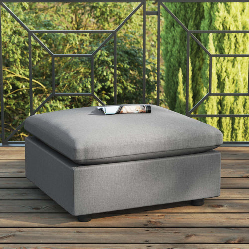 Nikora Overstuffed Outdoor Patio Ottoman