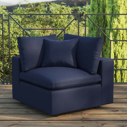 Nikora Overstuffed Outdoor Patio Corner Chair