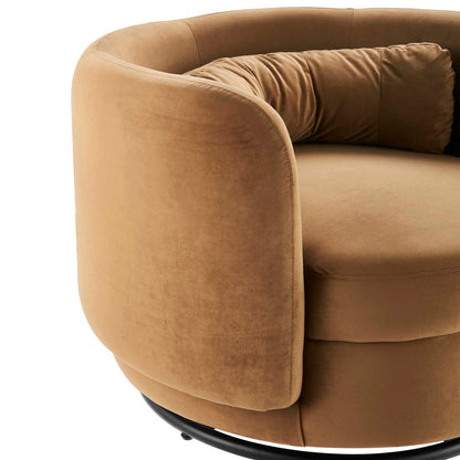 Garnett Performance Velvet Performance Velvet Swivel Chair