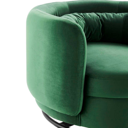 Garnett Performance Velvet Performance Velvet Swivel Chair