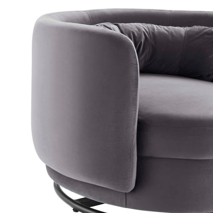 Garnett Performance Velvet Performance Velvet Swivel Chair