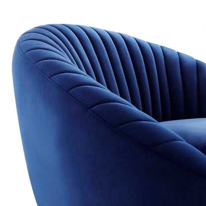 Tracey Tufted Performance Velvet Performance Velvet Swivel Chair