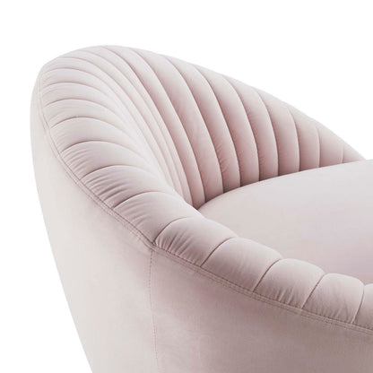 Tracey Tufted Performance Velvet Performance Velvet Swivel Chair