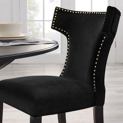 Carri Performance Velvet Dining Chairs - Set of 2
