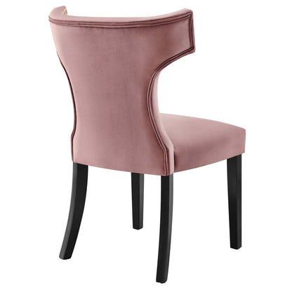 Carri Performance Velvet Dining Chairs - Set of 2