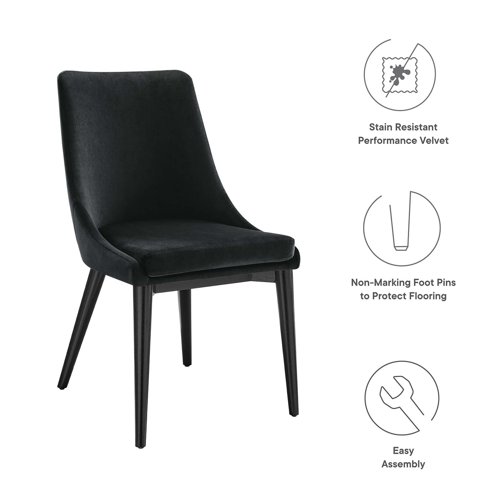 Vienna Performance Velvet Dining Chair