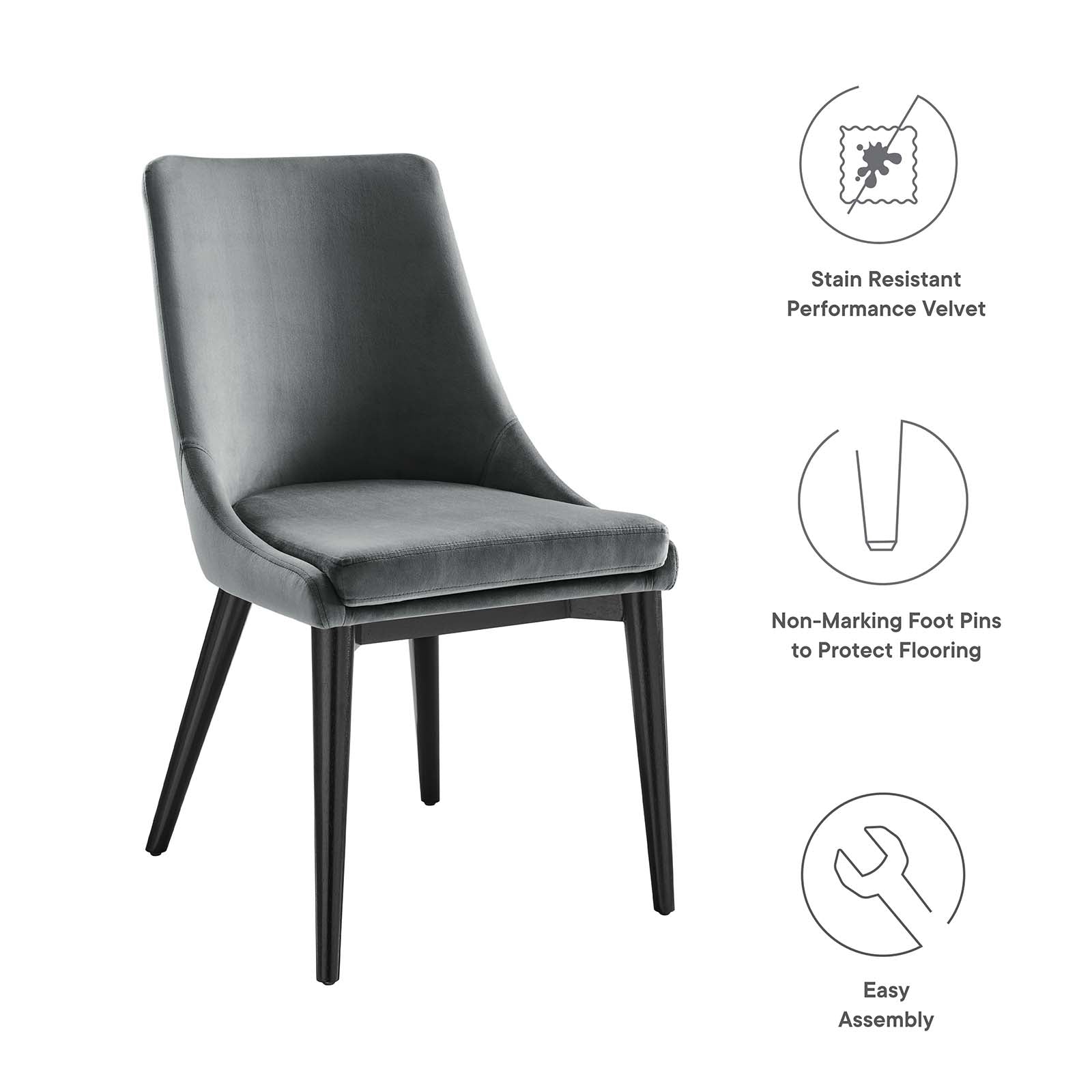 Vienna Performance Velvet Dining Chair