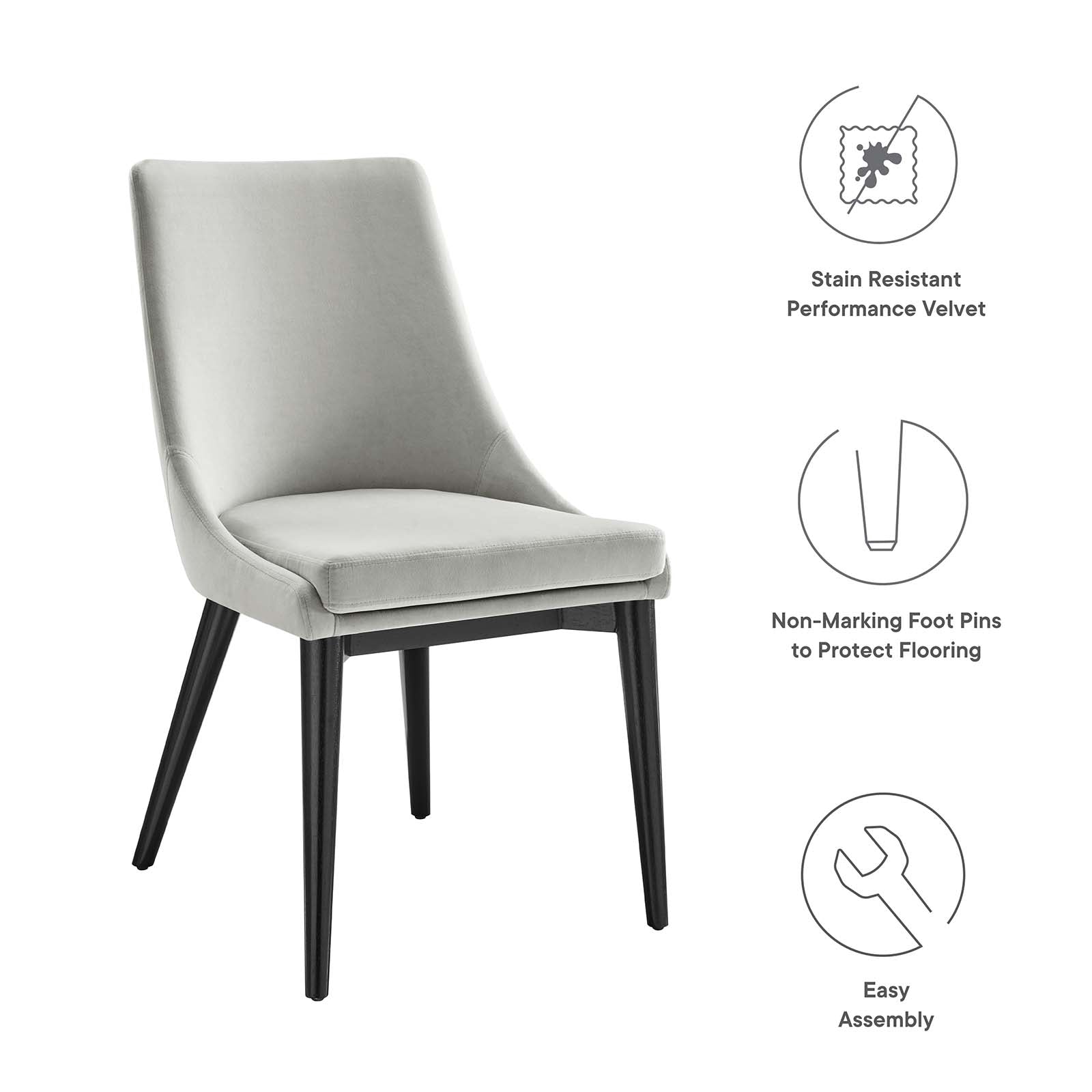 Vienna Performance Velvet Dining Chair