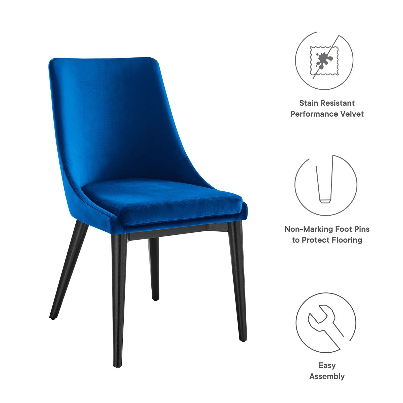 Vienna Performance Velvet Dining Chair