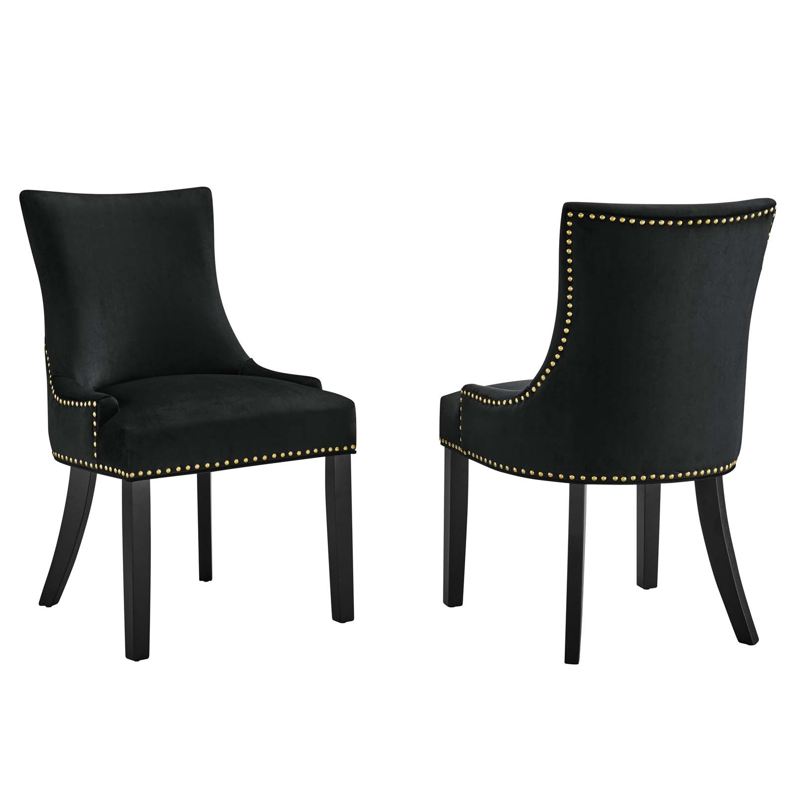 Marley Performance Velvet Dining Chairs - Set of 2