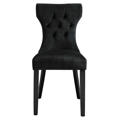 Shiela Performance Velvet Dining Chairs - Set of 2