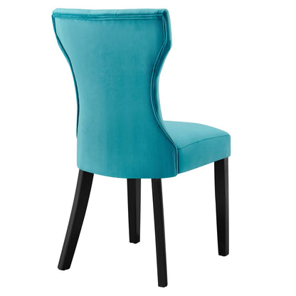 Shiela Performance Velvet Dining Chairs - Set of 2