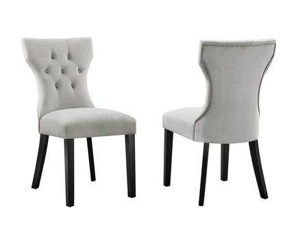 Shiela Performance Velvet Dining Chairs - Set of 2