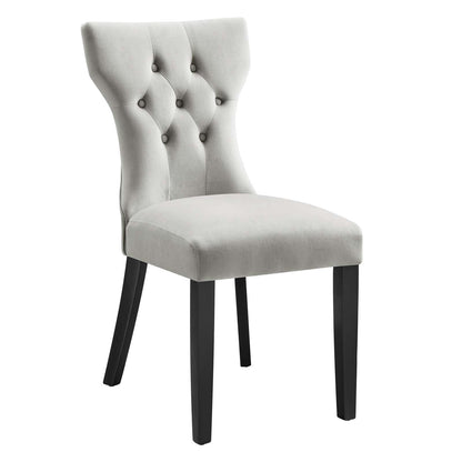 Shiela Performance Velvet Dining Chairs - Set of 2
