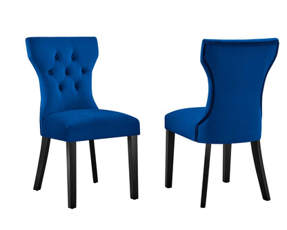 Shiela Performance Velvet Dining Chairs - Set of 2