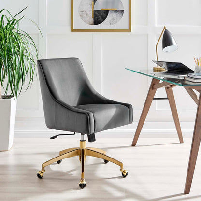 Deissa Performance Velvet Office Chair