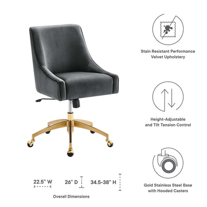 Deissa Performance Velvet Office Chair