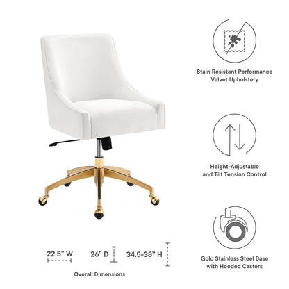 Deissa Performance Velvet Office Chair