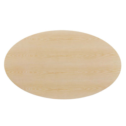 Tulip Style 60" Oval Natural Dining Table