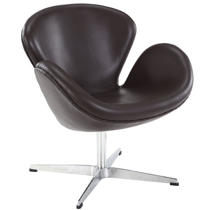 WING LEATHER LOUNGE CHAIR - living-essentials