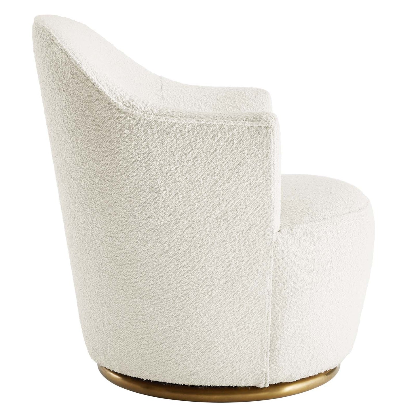 Maizie Boucle Upholstered Swivel Chair