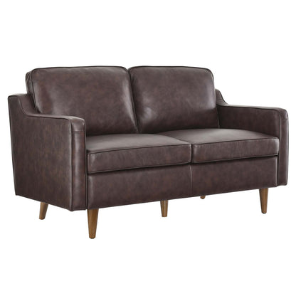 Candice Genuine Leather Loveseat
