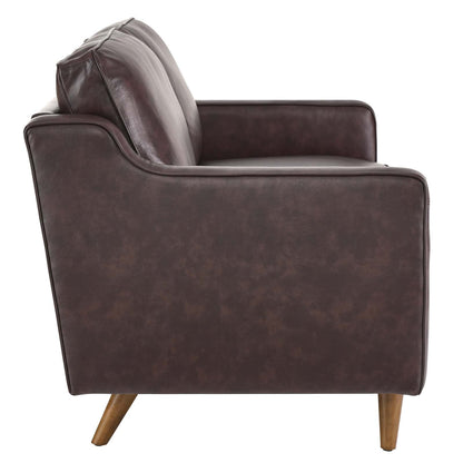 Candice Genuine Leather Loveseat