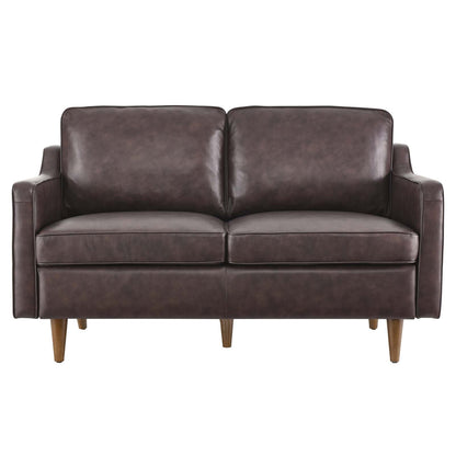 Candice Genuine Leather Loveseat