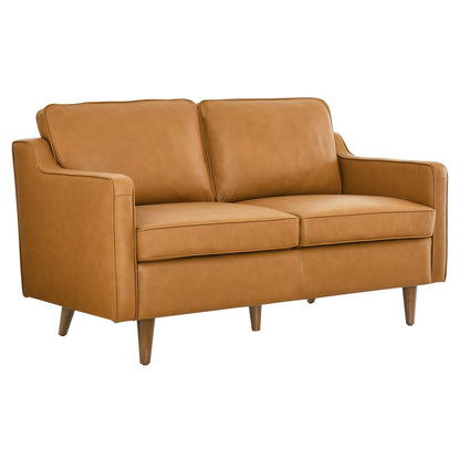 Candice Genuine Leather Loveseat