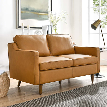Candice Genuine Leather Loveseat