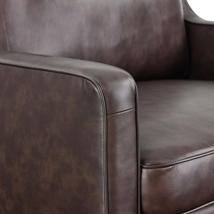 Candice Genuine Leather Armchair