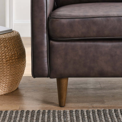 Candice Genuine Leather Armchair