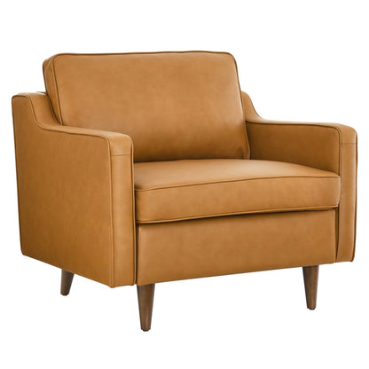 Candice Genuine Leather Armchair