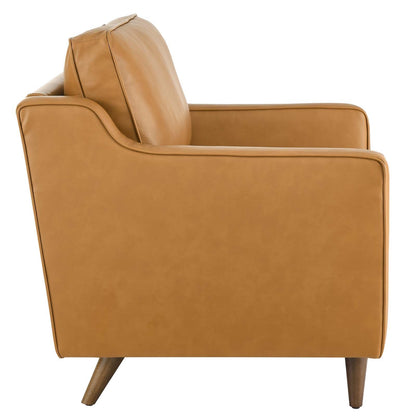 Candice Genuine Leather Armchair