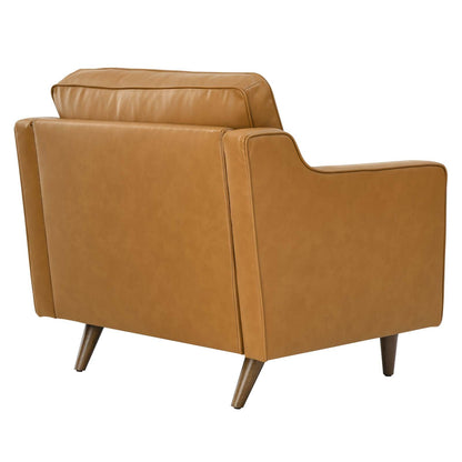 Candice Genuine Leather Armchair