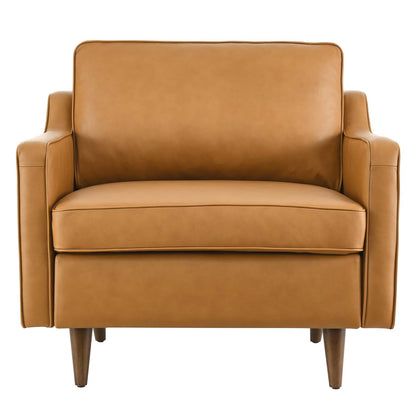 Candice Genuine Leather Armchair