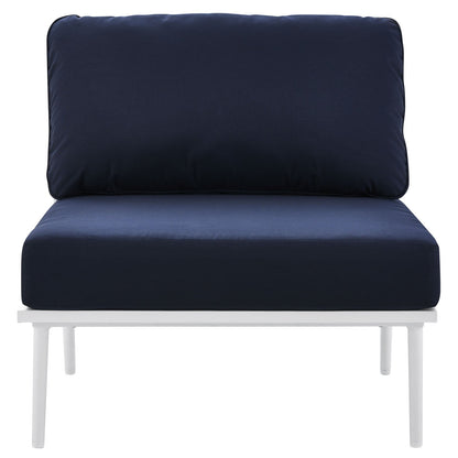 Hanna Outdoor Patio Aluminum Armless Chair