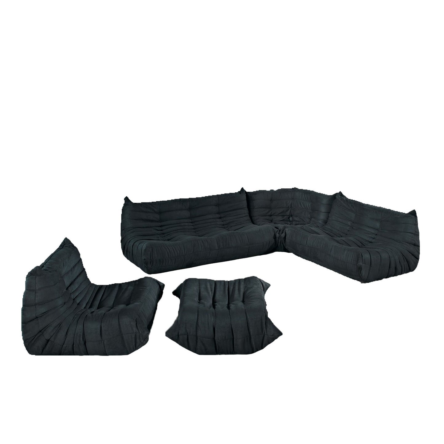 Togo style 5 Piece Modular Sofa - living-essentials