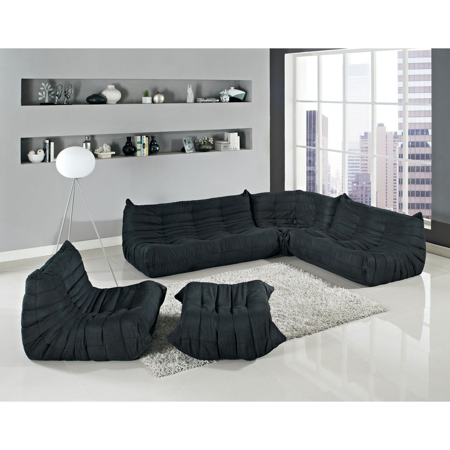 Togo style 5 Piece Modular Sofa - living-essentials
