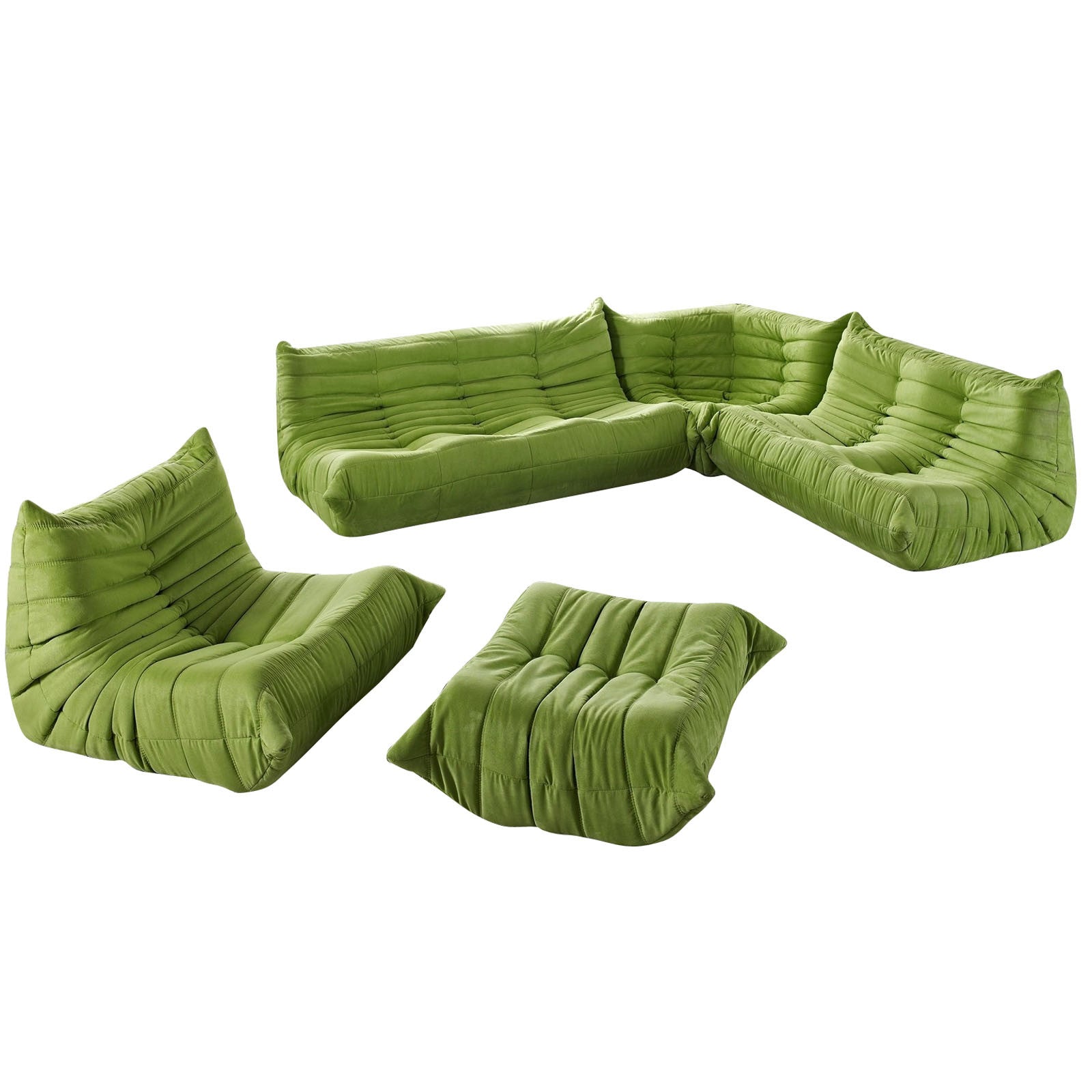 Togo style 5 Piece Modular Sofa - living-essentials
