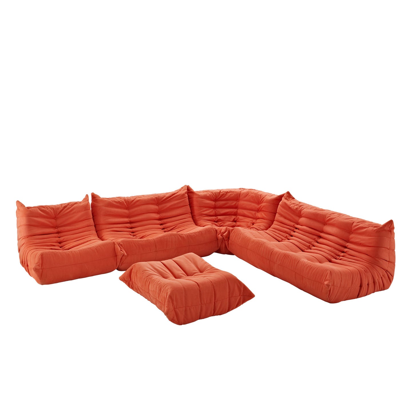 Togo style 5 Piece Modular Sofa - living-essentials