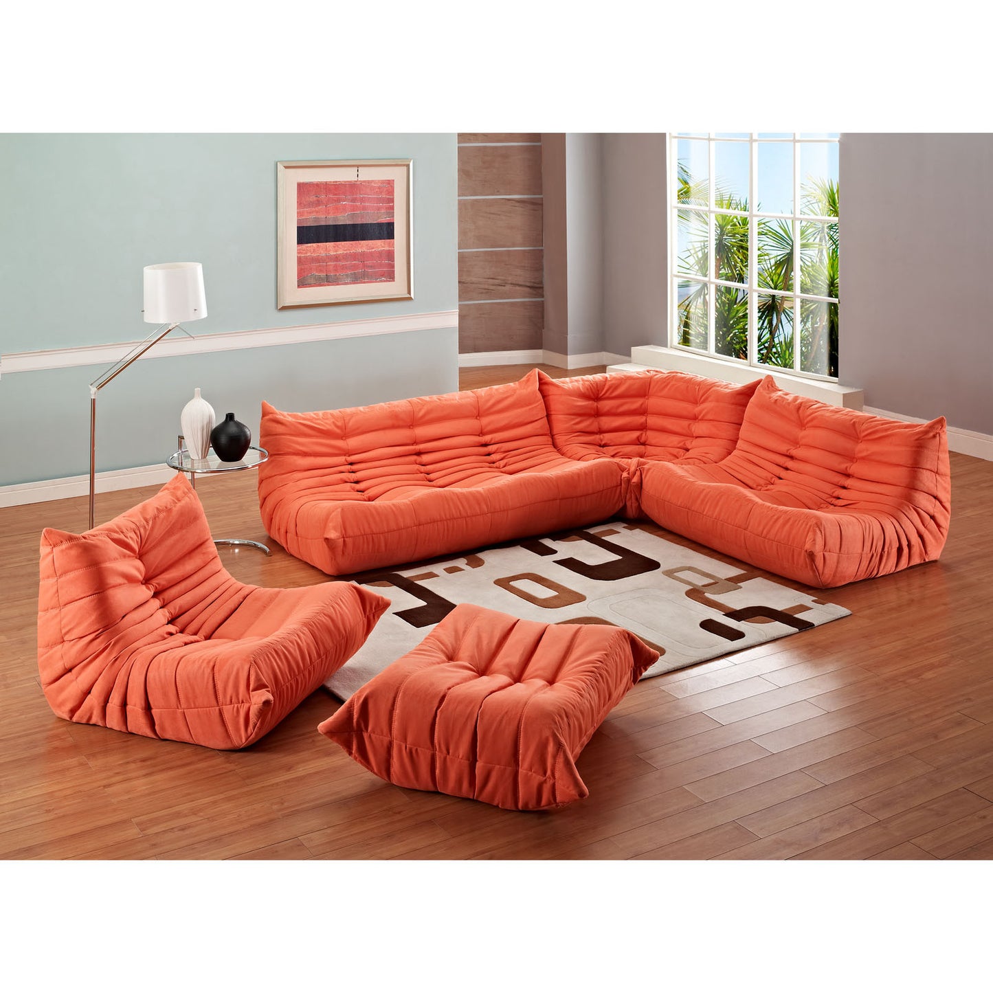 Togo style 5 Piece Modular Sofa - living-essentials