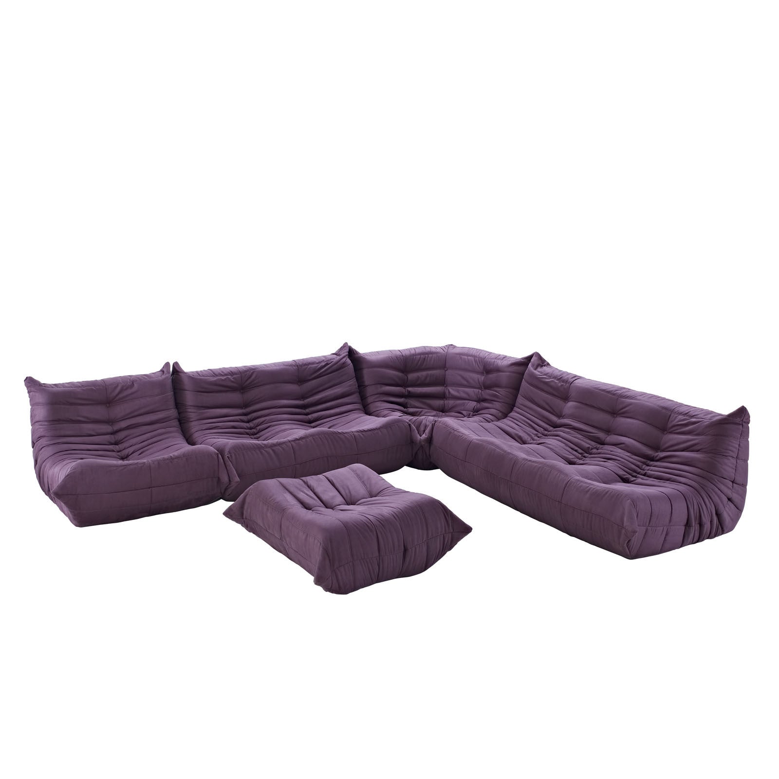 Togo style 5 Piece Modular Sofa - living-essentials