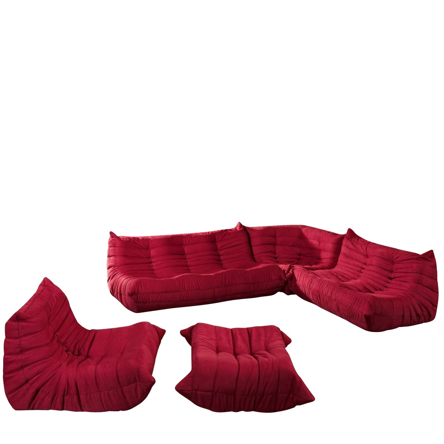 Togo style 5 Piece Modular Sofa - living-essentials