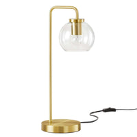 Shiloh Glass Globe and Metal Table Lamp