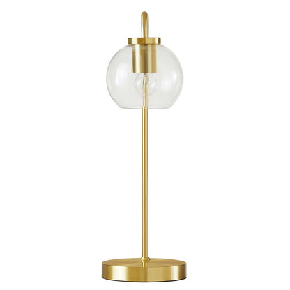 Shiloh Glass Globe and Metal Table Lamp